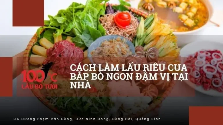 cách làm lẩu riêu cua bắp bò