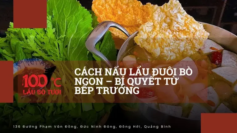 Cách nấu lẩu đuôi bò