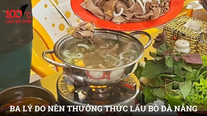Ba lý do nên thưởng thức lẩu bò Đà Nẵng tại Lẩu Bò Tươi