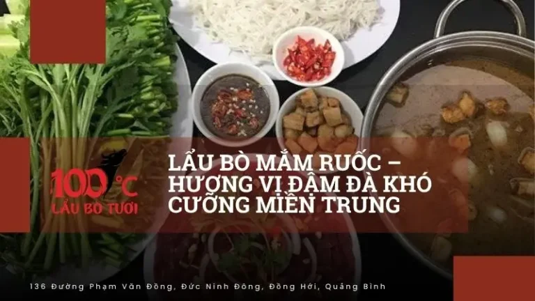 lẩu bò mắm ruốc