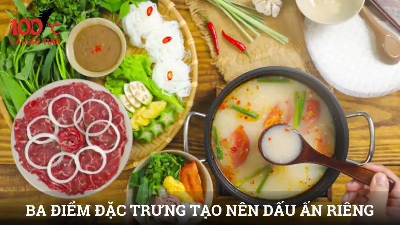 Ba điểm đặc trưng tạo nên dấu ấn riêng của lẩu bò nhúng mẻ tại Lẩu Bò Tươi