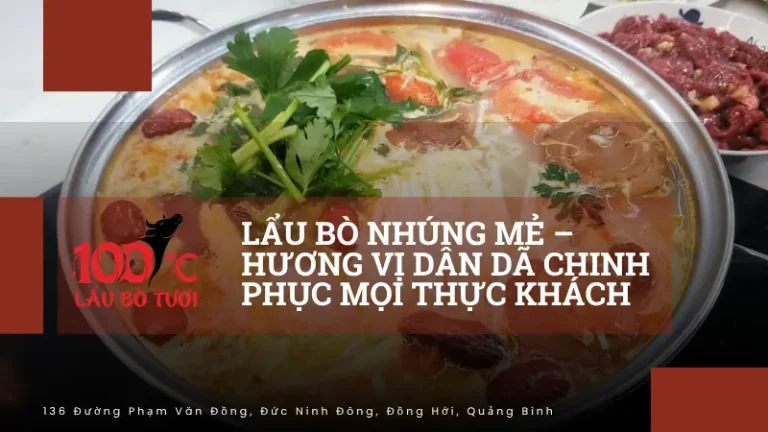 lẩu bò nhúng mẻ