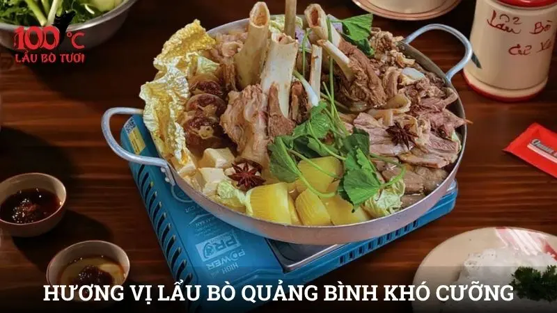 Hương vị lẩu bò Quảng Bình khiến thực khách khó cưỡng
