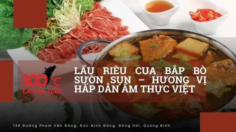 lẩu riêu cua bắp bò sườn sụn