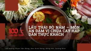 Lẩu thái bò nấm