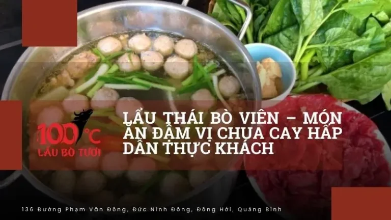 lẩu thái bò viên