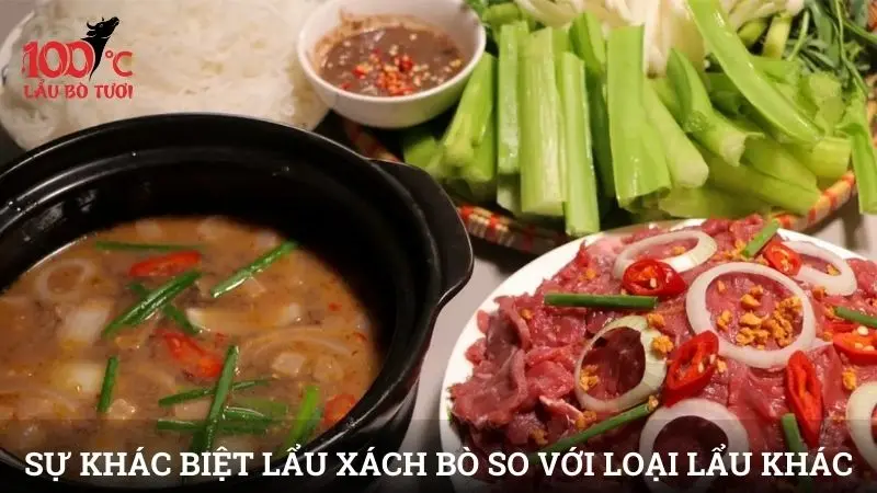 Sự khác biệt của lẩu xách bò so với các loại lẩu khác