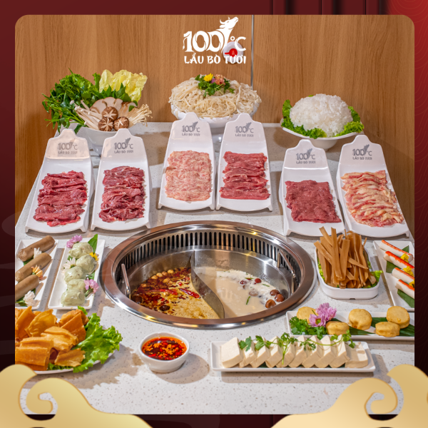 COMBO 100 độ C - Lẩu bò tươi