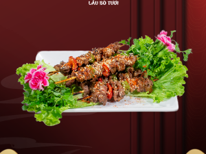 Má bò hồng đào xiên