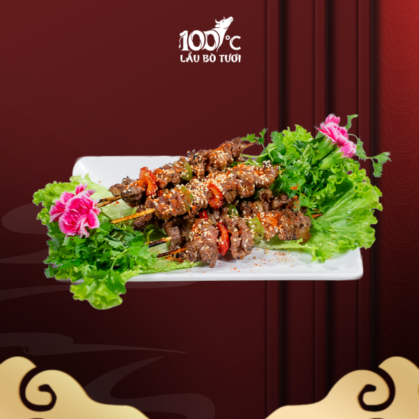 Má bò hồng đào xiên