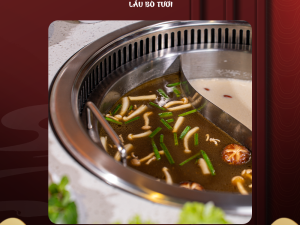 Nước lẩu nấm thảo mộc - lẩu bò tươi