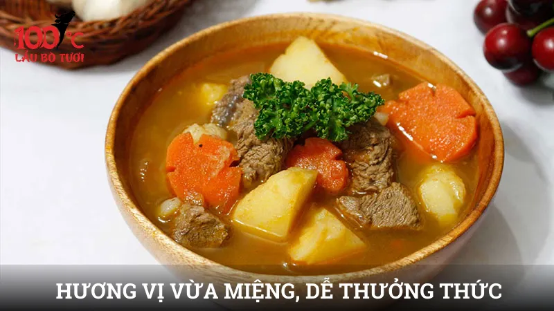 Hương vị vừa miệng, dễ thưởng thức