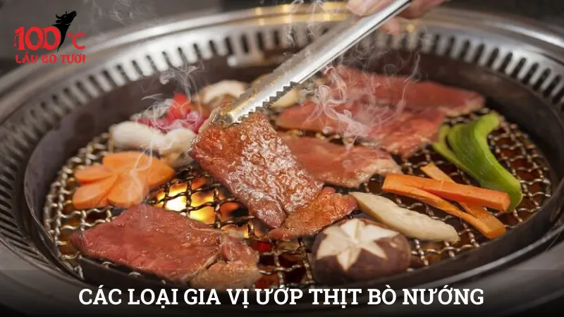 Các loại gia vị ướp thịt bò nướng