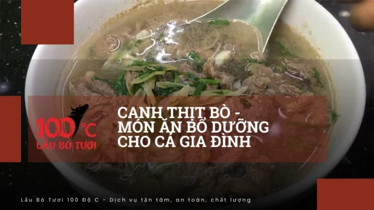 Canh thịt bò