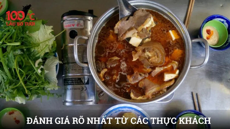 Đánh giá rõ nhất từ các thực khách 
