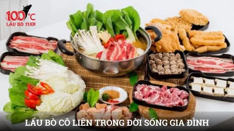 Lẩu bò Cô Liên trong đời sống gia đình