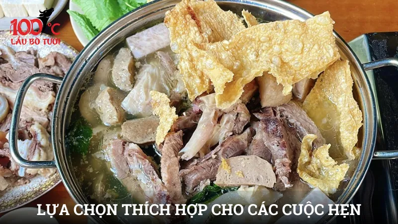 Lẩu bò Cư Xá Lựa chọn thích hợp cho các cuộc hẹn