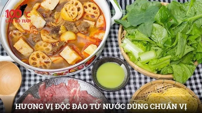 Hương vị độc đáo từ nước dùng chuẩn vị
