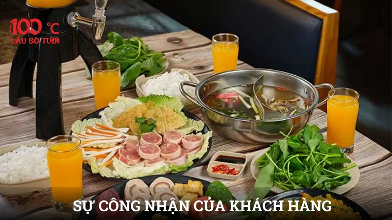 Sự công nhận của khách hàng 