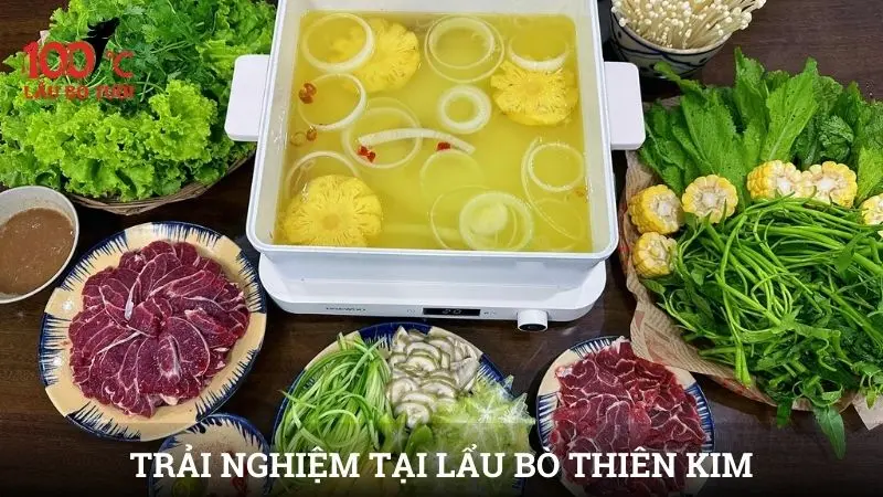 Không gian và trải nghiệm tại lẩu Bò Thiên Kim