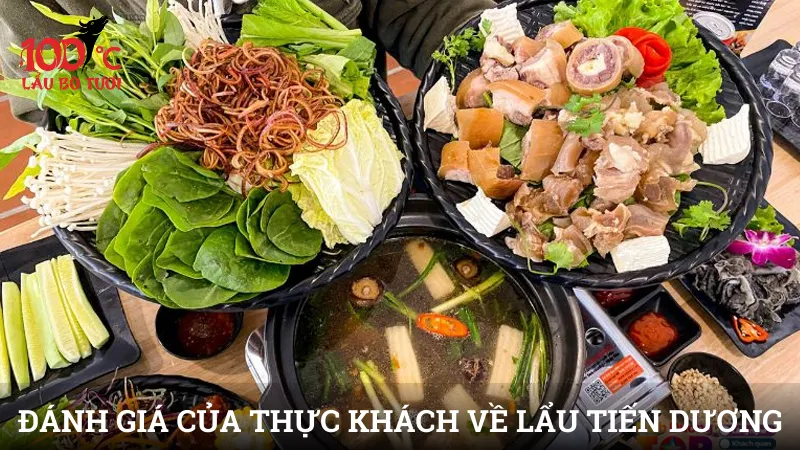 Đánh giá của thực khách về lẩu Tiến Dương