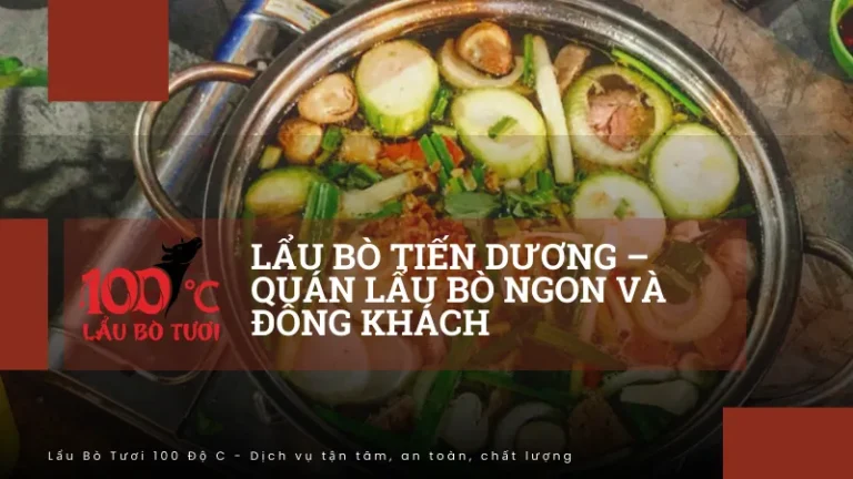 Lẩu bò Tiến Dương – Quán lẩu bò ngon và đông khách