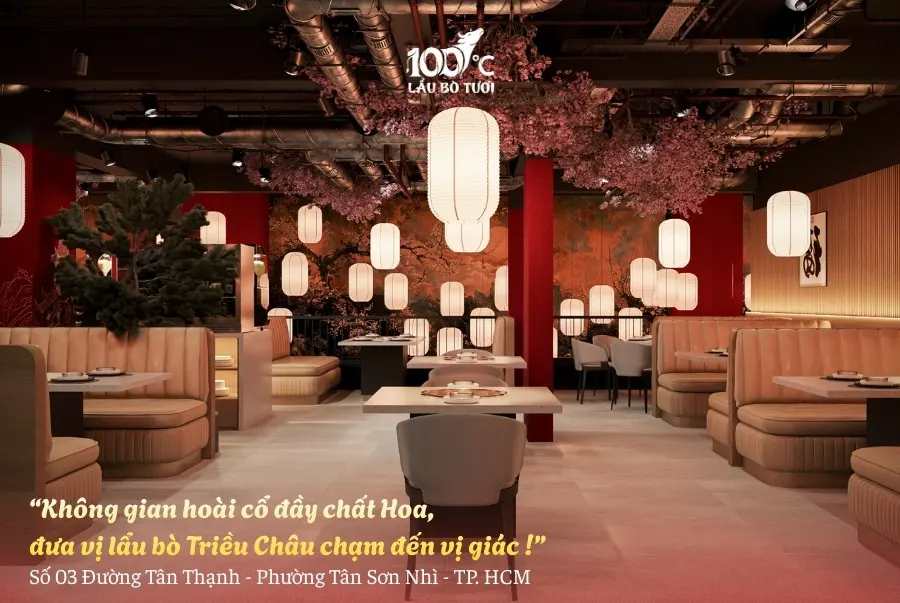 Tưng bùng khai trương lẩu bò tươi Celadon Tân Phú