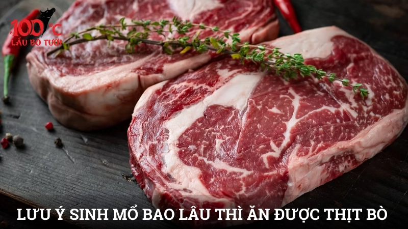 Những lưu ý quan trọng xoay quanh sinh mổ bao lâu thì ăn được thịt bò