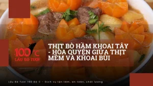 thịt bò hầm khoai tây