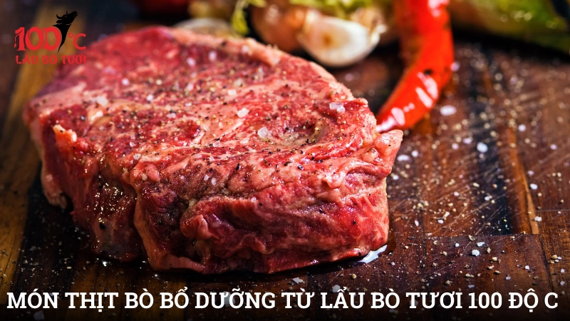 Món thịt bò bổ dưỡng khác từ Lẩu Bò Tươi 100 Độ C