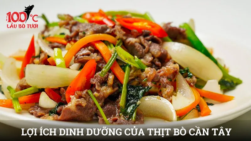 Lợi ích dinh dưỡng của thịt bò cần tây