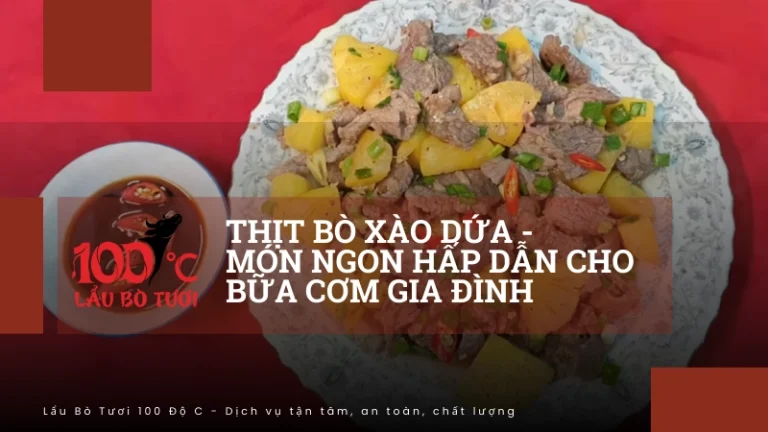 thịt bò xào dứa