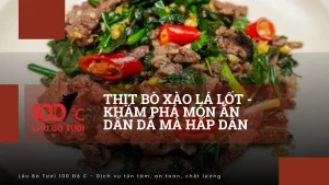 thịt bò xào lá lốt
