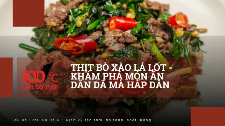 thịt bò xào lá lốt