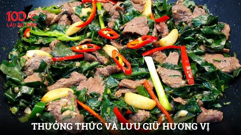 Thưởng thức và lưu giữ hương vị như thế nào