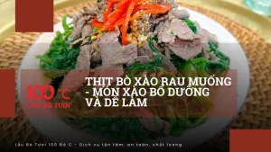 Thịt bò xào rau muống