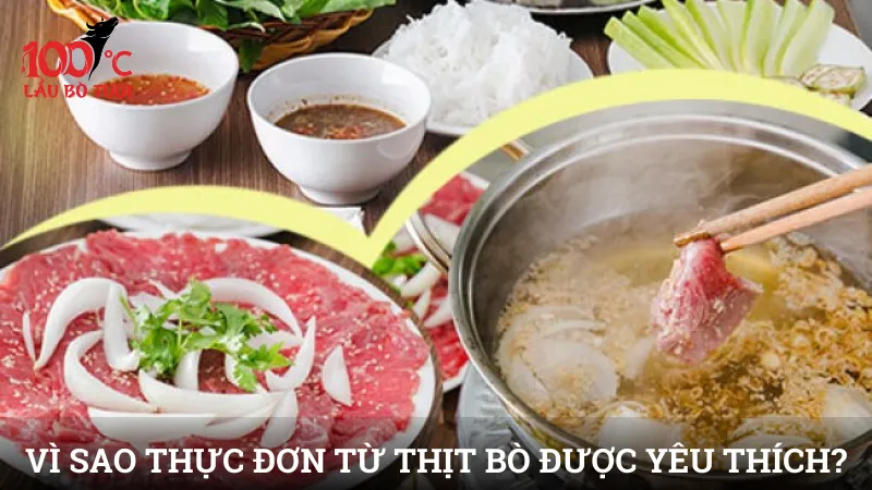 Vì sao thực đơn từ thịt bò luôn yêu thích?